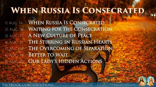 Consecration of Russia Fatma